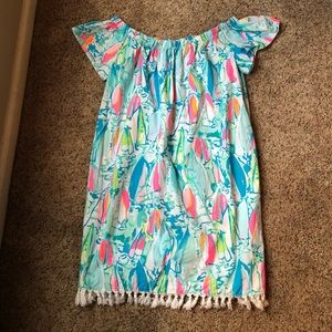 Lilly Pulitzer off the shoulder dress